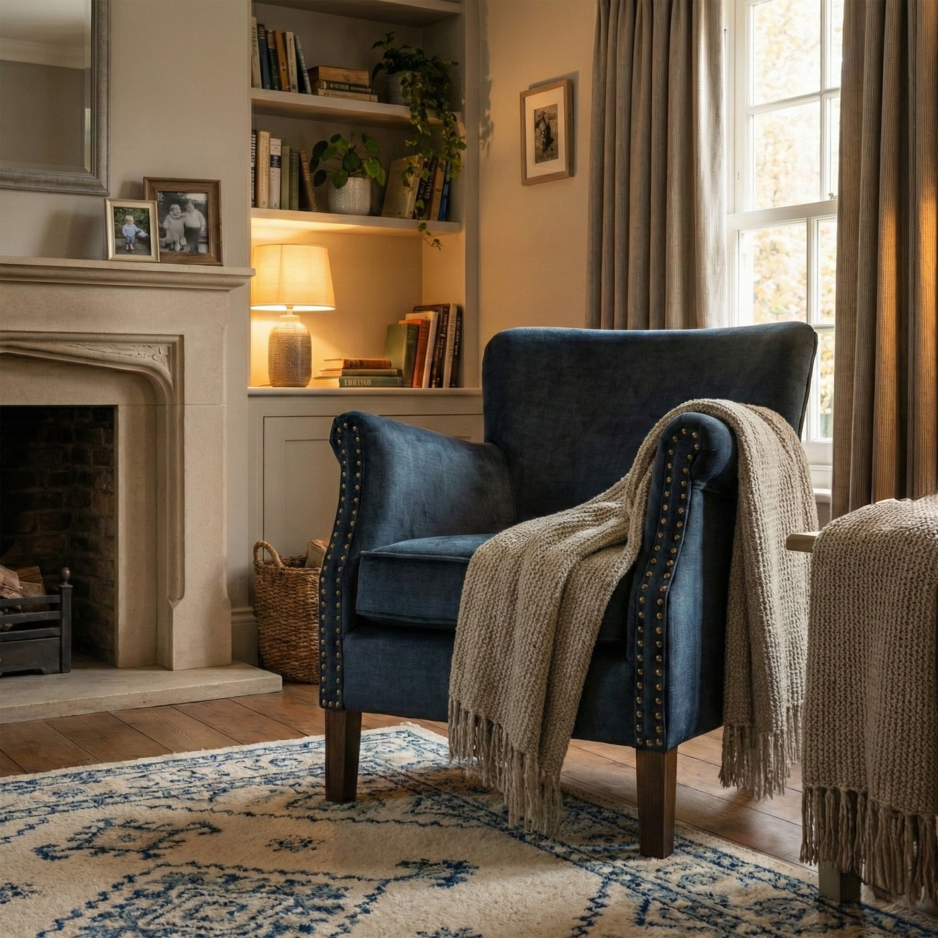 Harlow Armchair Vogue Deep Ocean