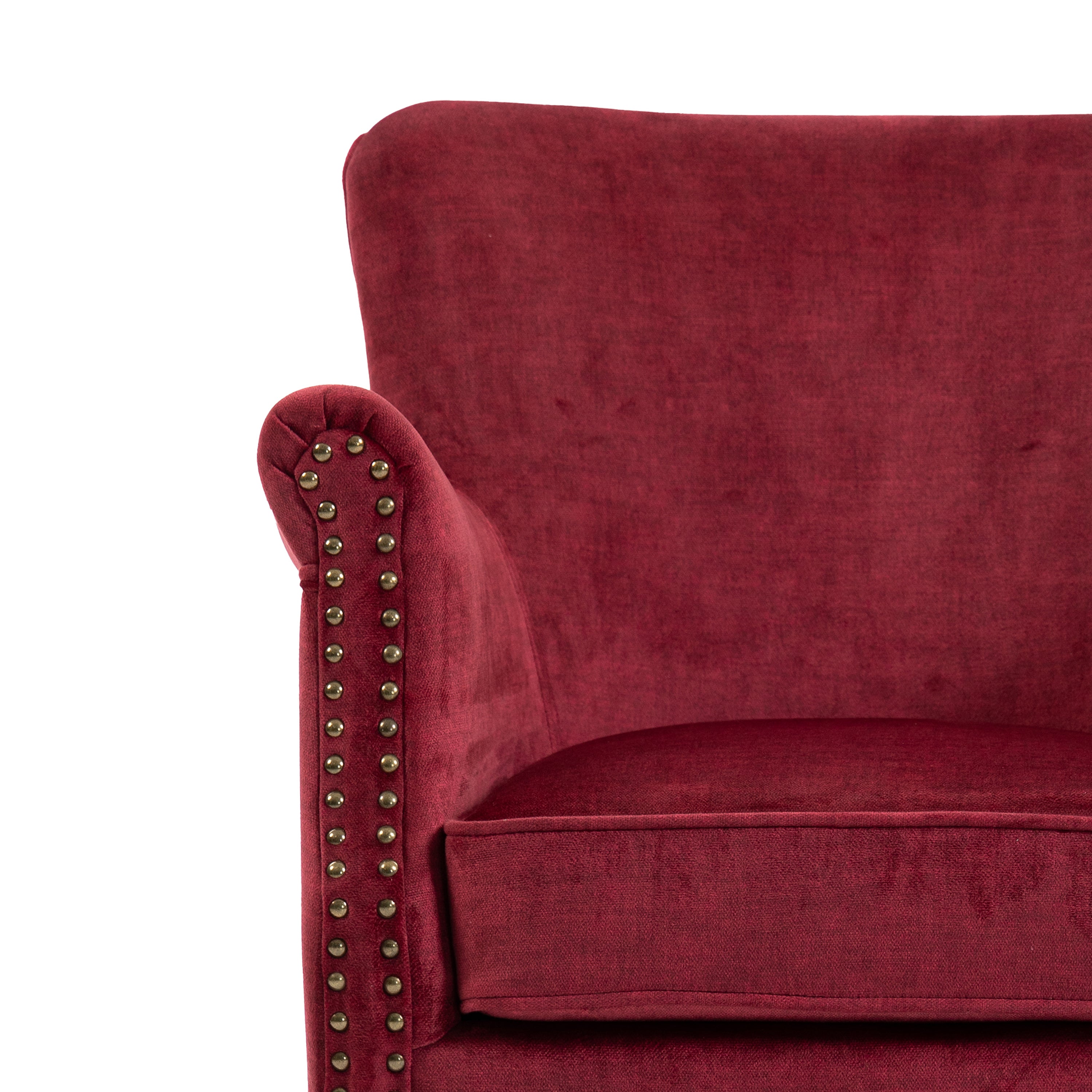 Harlow Armchair Vogue – Bordeaux Fabric Accent Chair