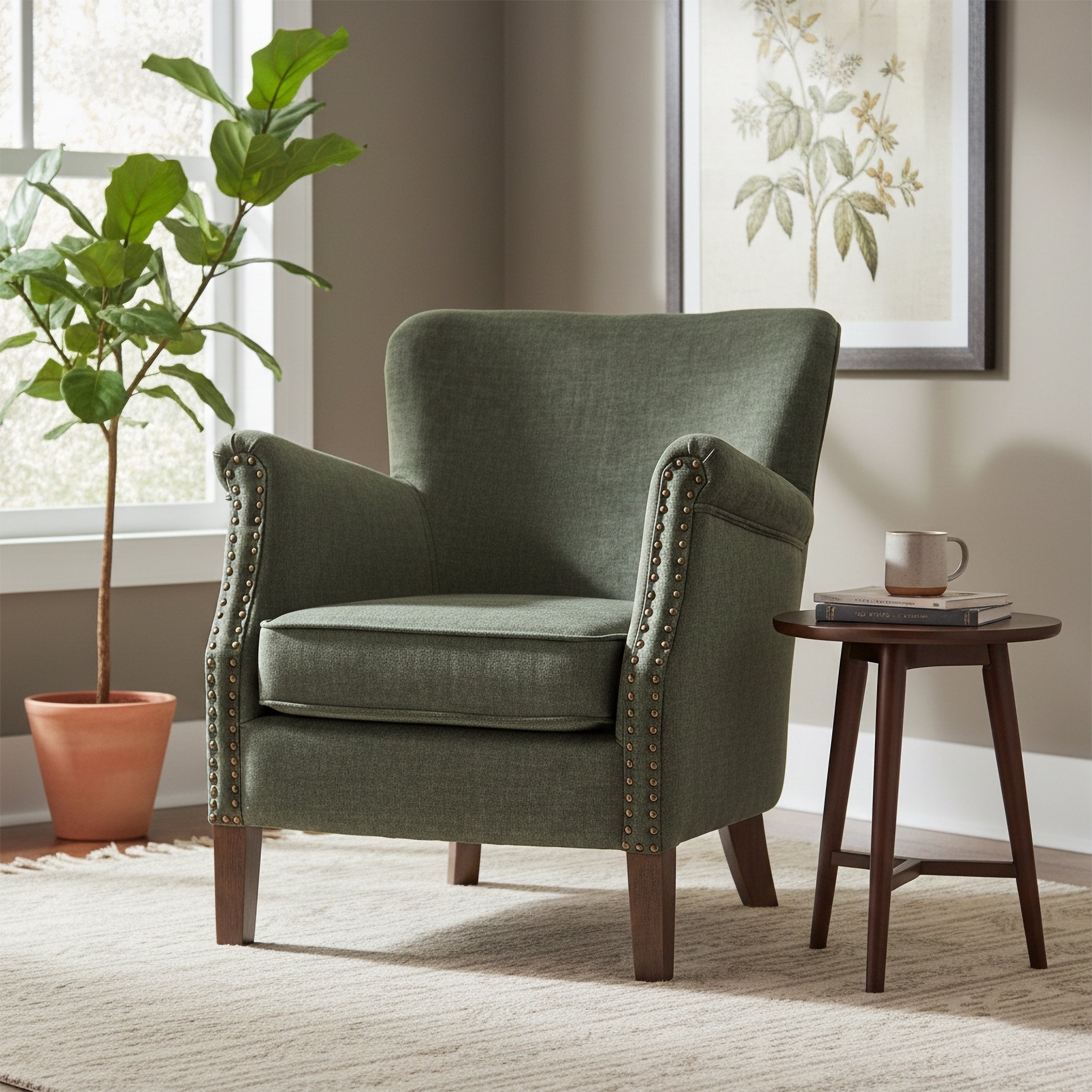 Harlow Armchair Vogue Winter Moss