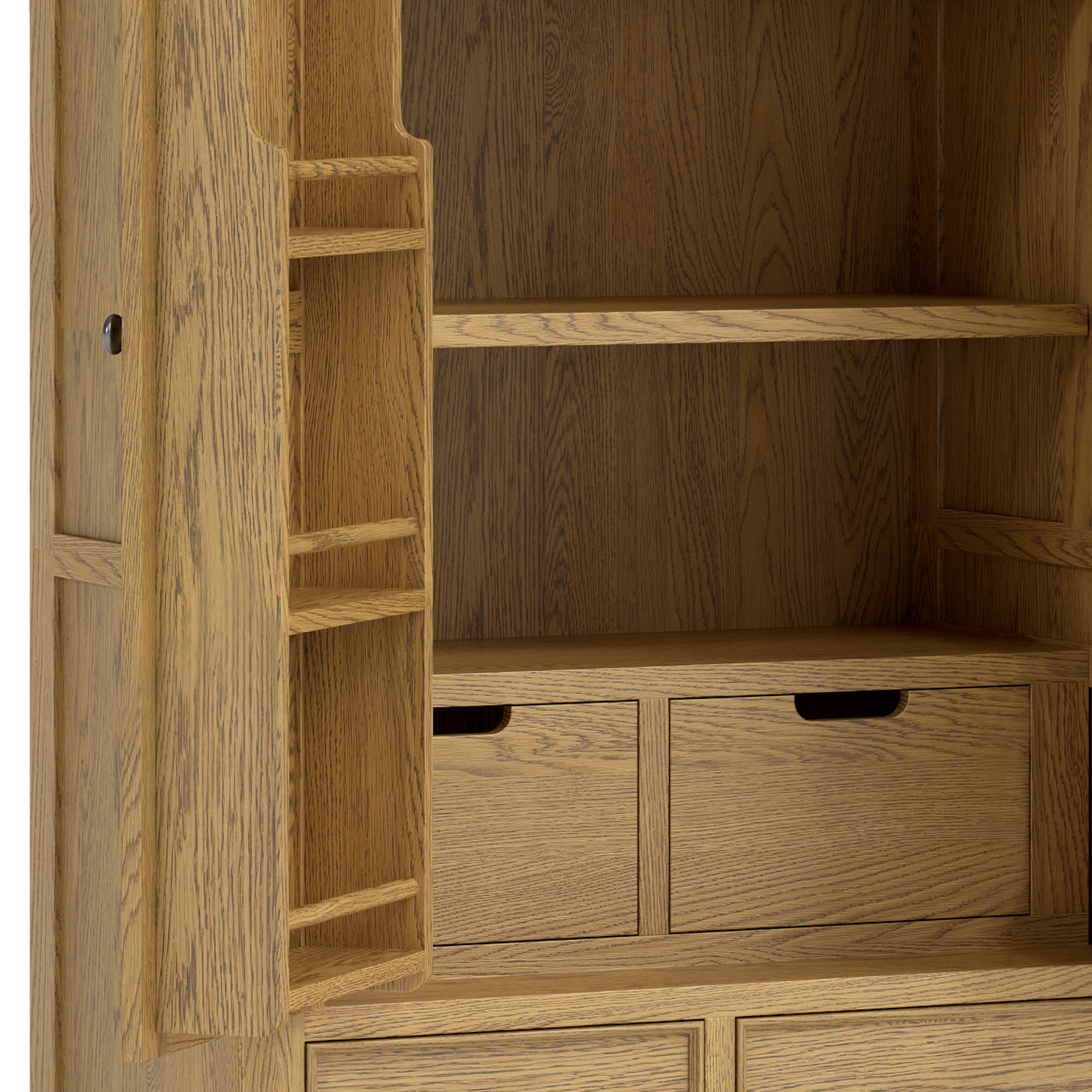 Dorchester Oak Double Larder Unit