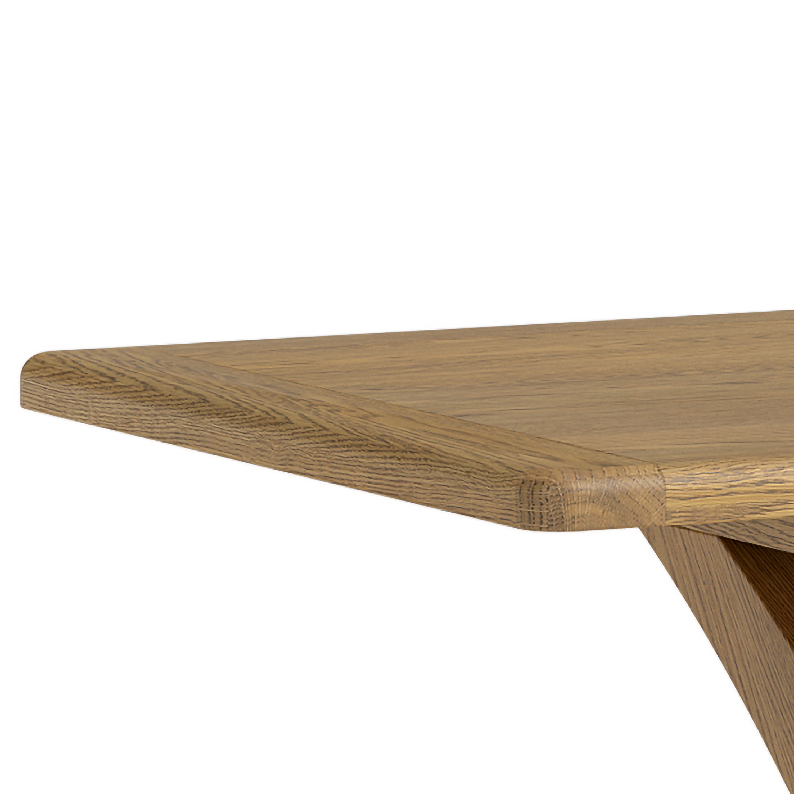 Dorchester Oak Cross Leg Dining Table 200cm Extension