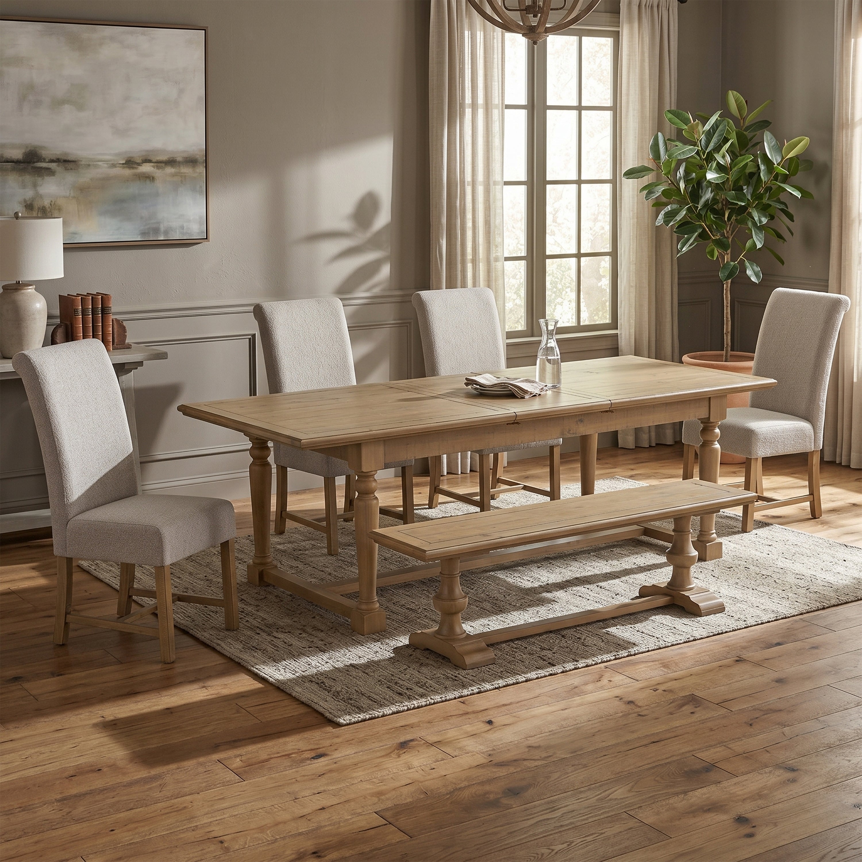 Chateau Rustic Rectangular Extending Dining Table 200/250cm