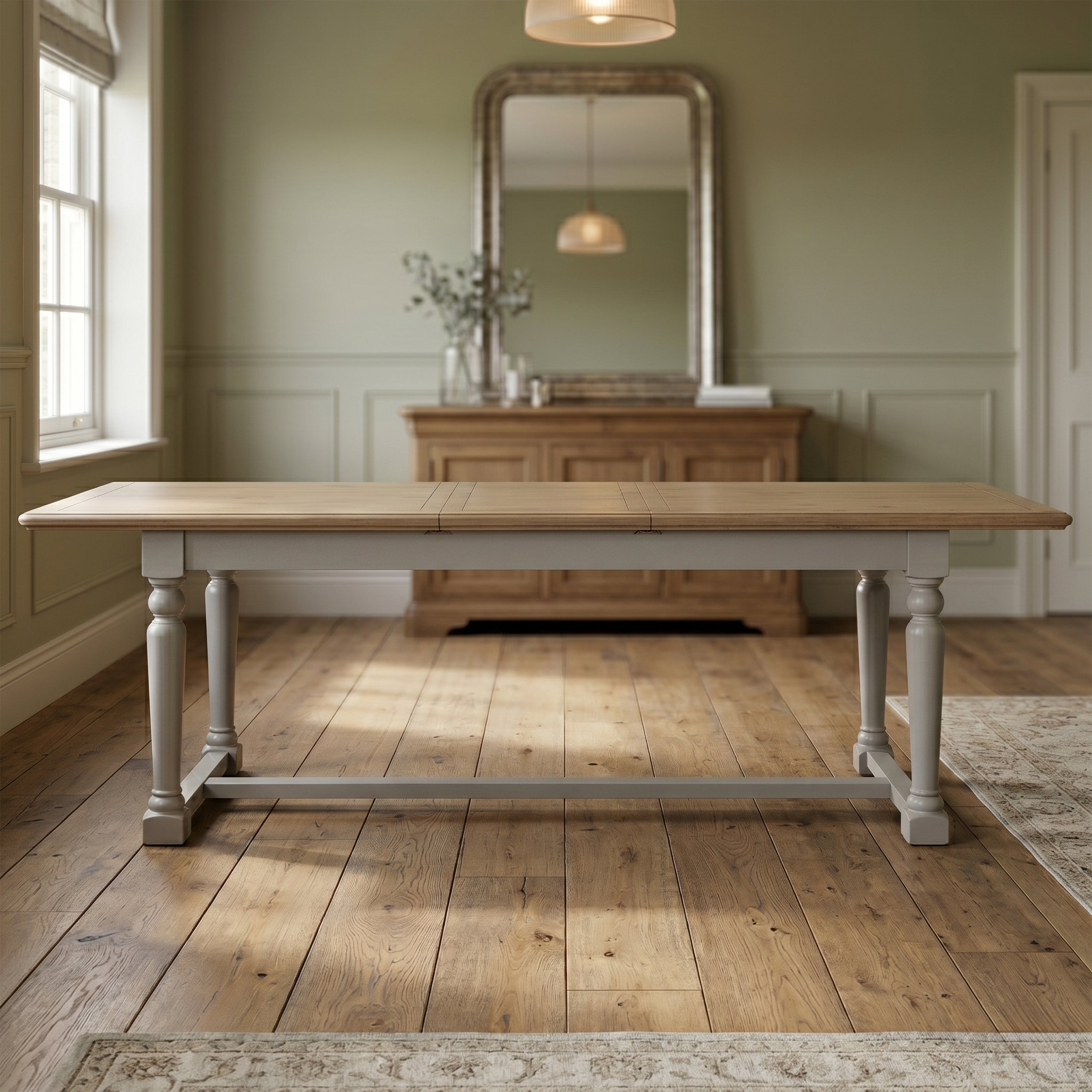 Chateau Painted Rectangular Extending Dining Table 200/250cm