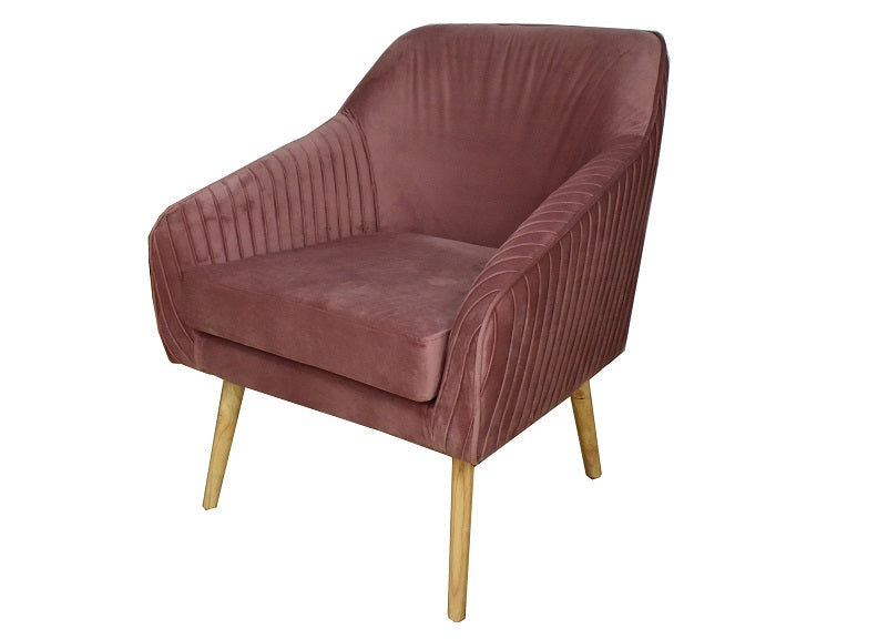 Pink Velvet 19079 Occasional Chair