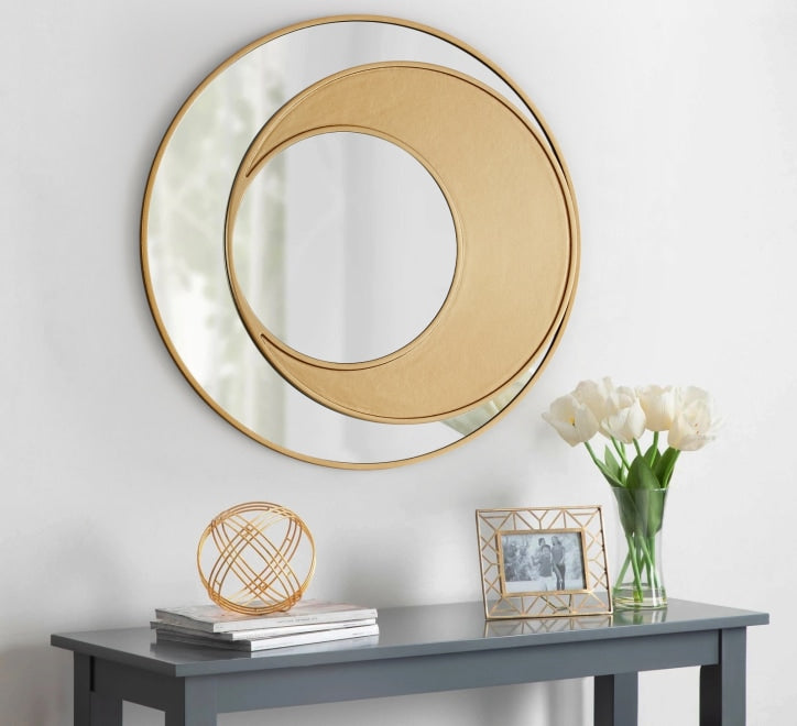 GD004 Circular Mirror – 60x60cm with Gold Frame
