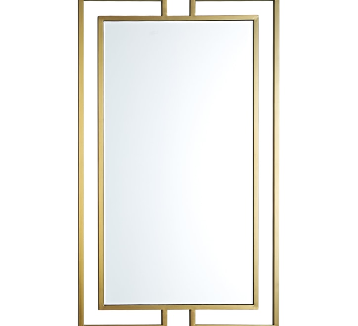 GD007 Rectangular Mirror – 100x60cm with Elegant Gold Framing