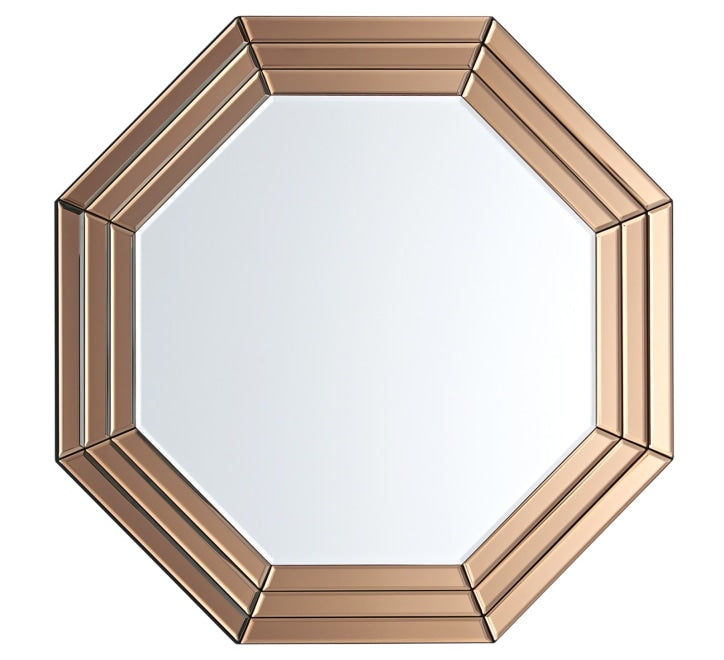 GD012 Octagonal Mirror – 60x60cm with Rose Gold Segments