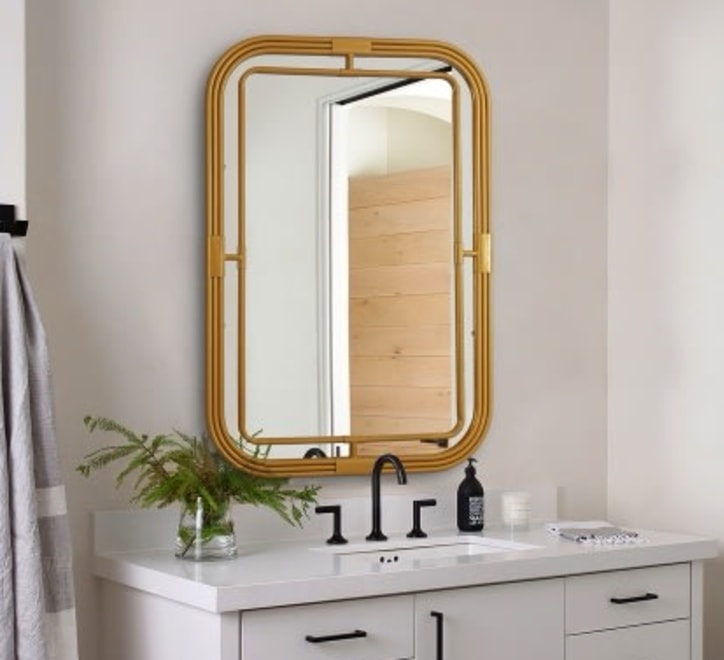 GD014 Rectangular Mirror – 120x80cm with Golden Frame