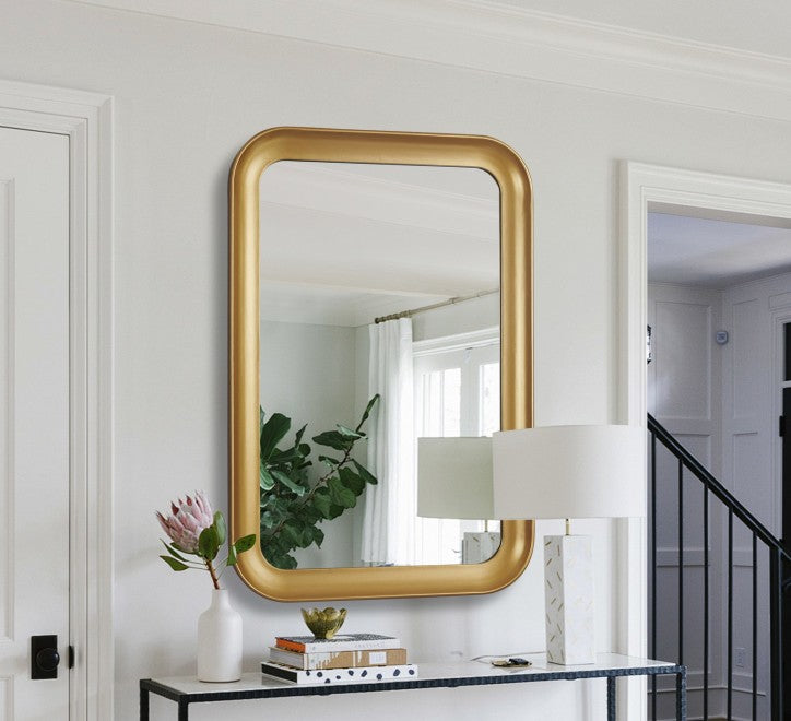 GD016 Rectangular Mirror – Gold Framed 120x80cm