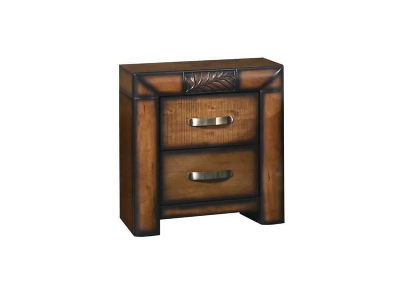 Paris Dark Wood Bedside Table – Solid Wood Nightstand With Contemporary Finish