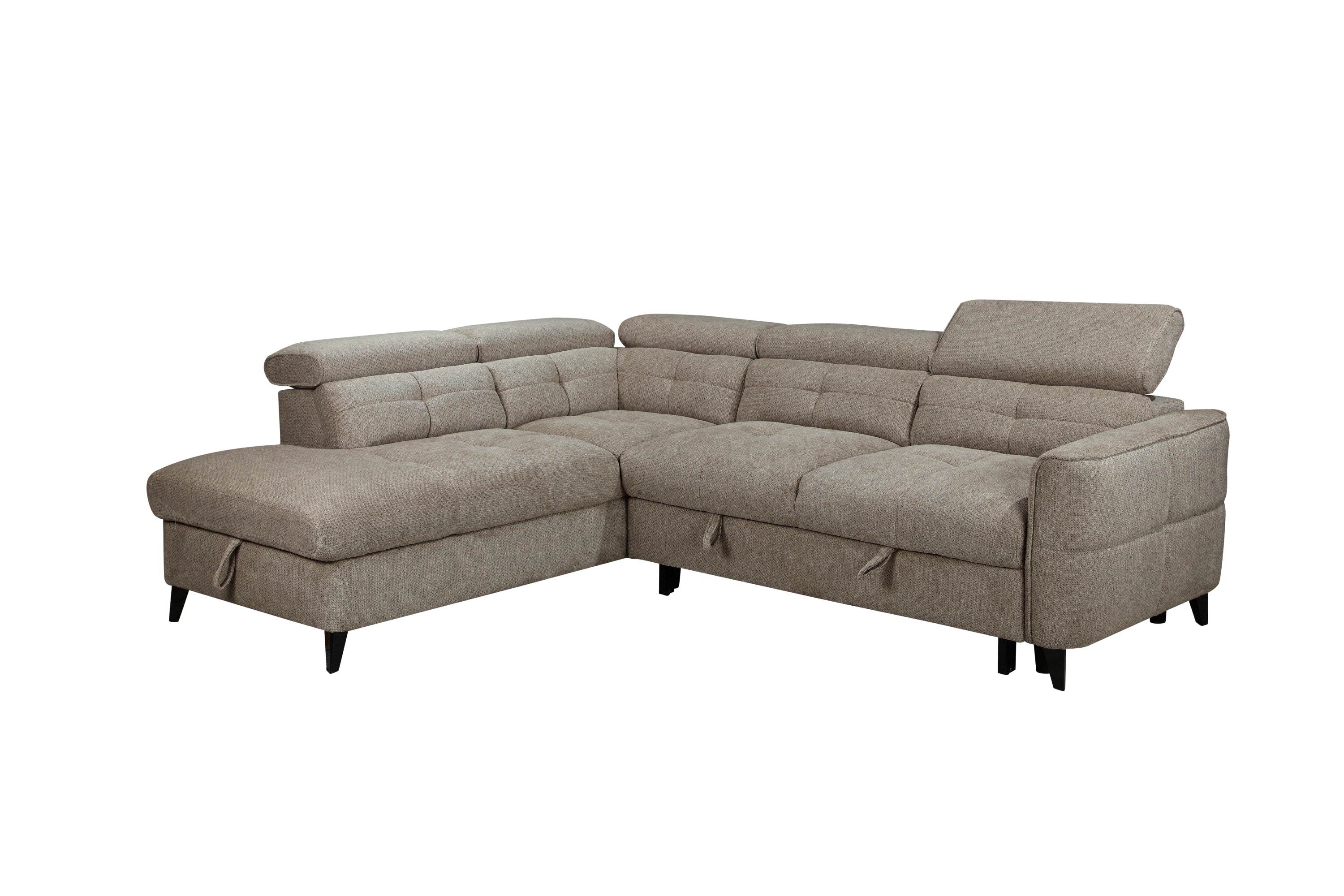 Sophie Corner Sofa – Brown LHF with Adjustable Headrests