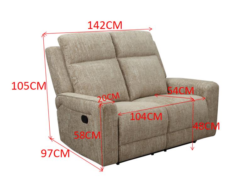 Harper Manual Reclining 2RR Sofa