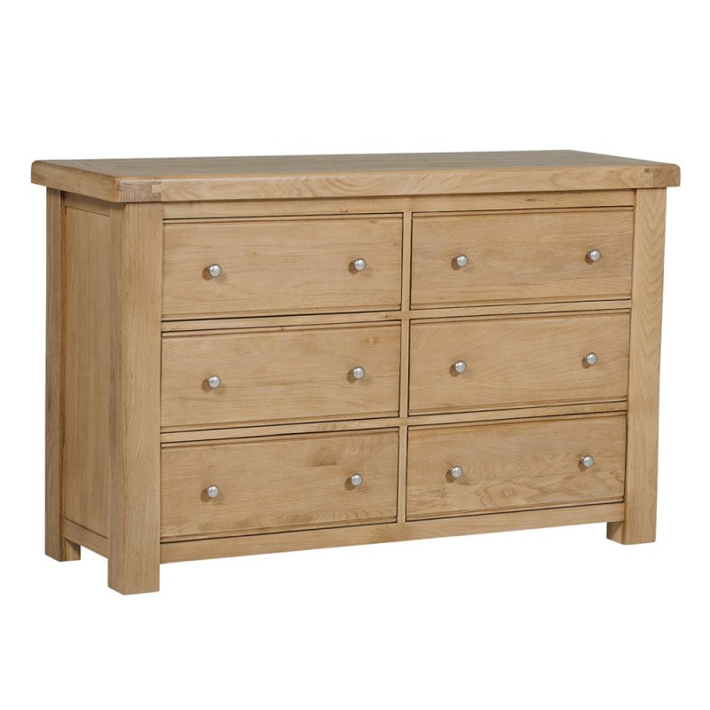 Delaney 6 Drawer Chest in Oak – Classic Storage Solution (PRE-ORDER FOR JULY)