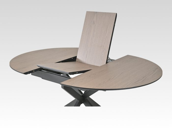 Infiniti 120-160cm Ext. Round Dining Table Ashen Oak
