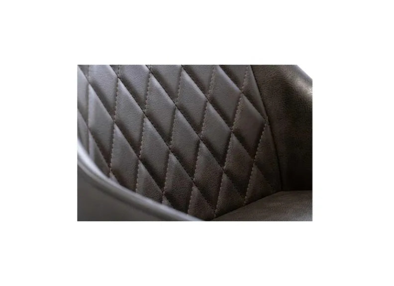 AMBER PU DINING CHAIRS W/Brass Leg