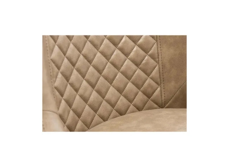 AMBER PU DINING CHAIRS W/Brass Leg