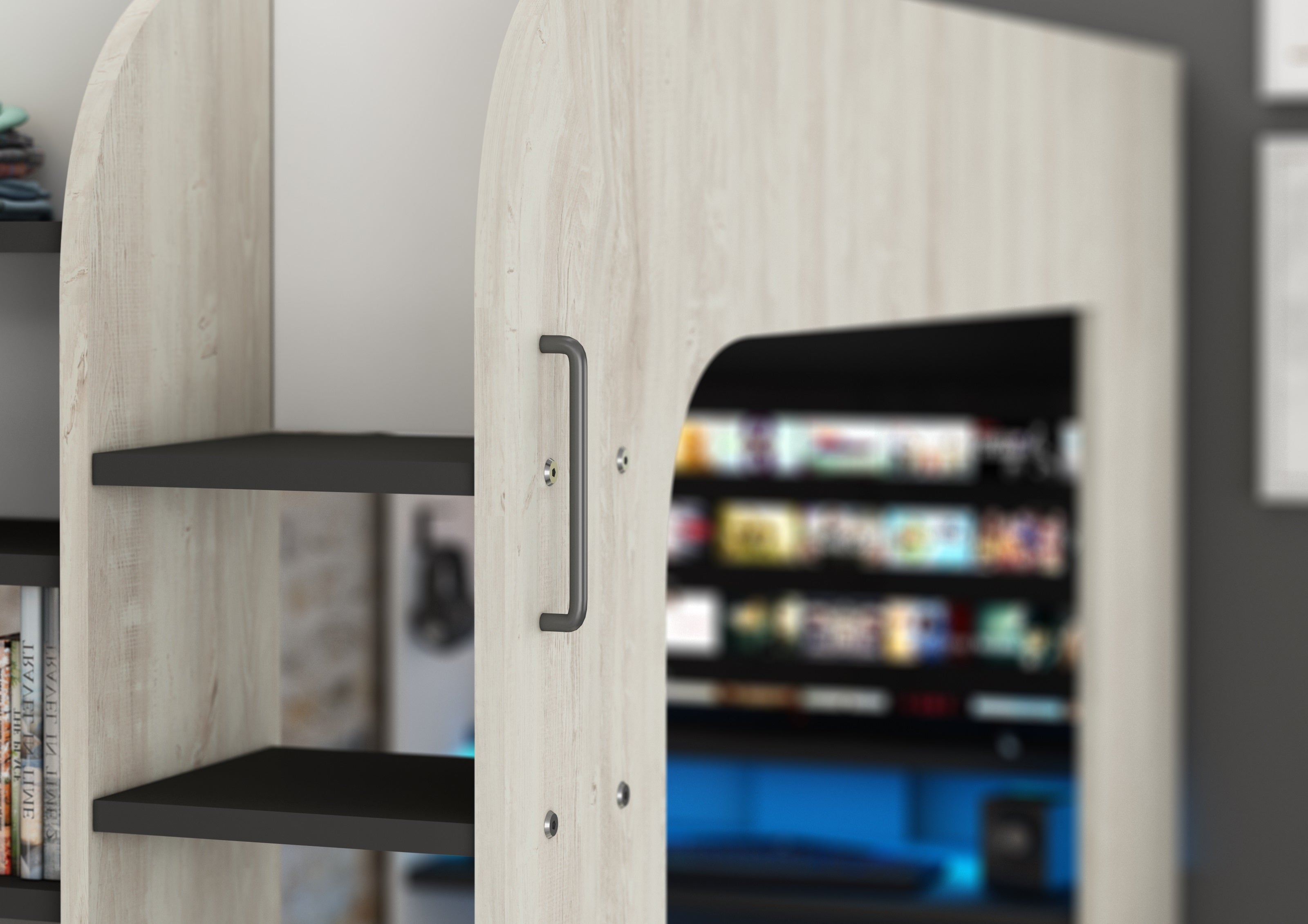 M-Space Oak Single Gaming Bed