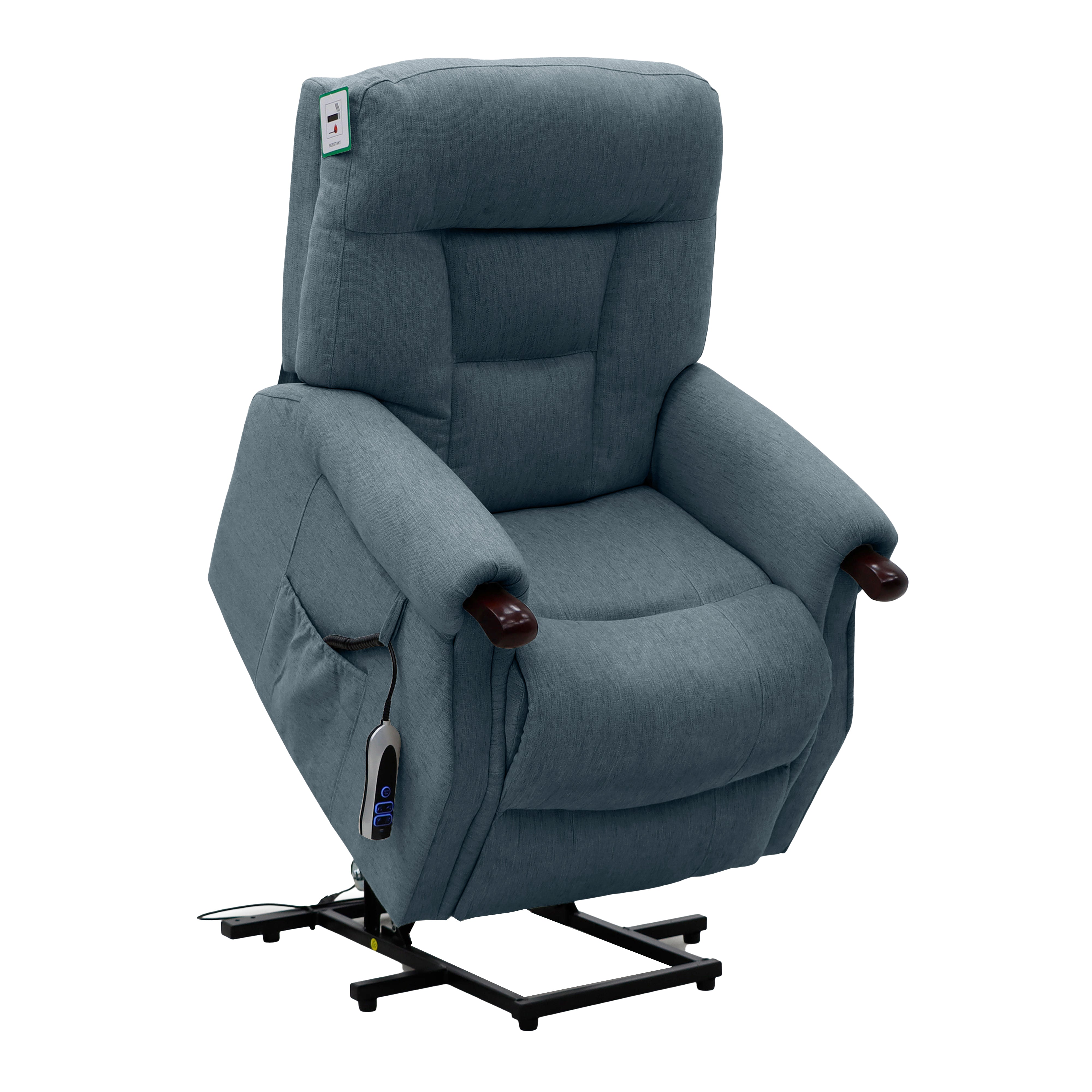 Astoria Dual Motor Lift & Tilt Chair – Steel Fabric with USB Charger