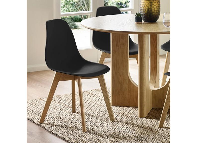 Two Agatha Dining Chairs In White, Grey Or Black