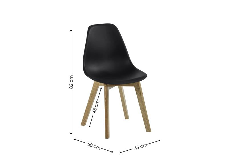 Two Agatha Dining Chairs In White, Grey Or Black