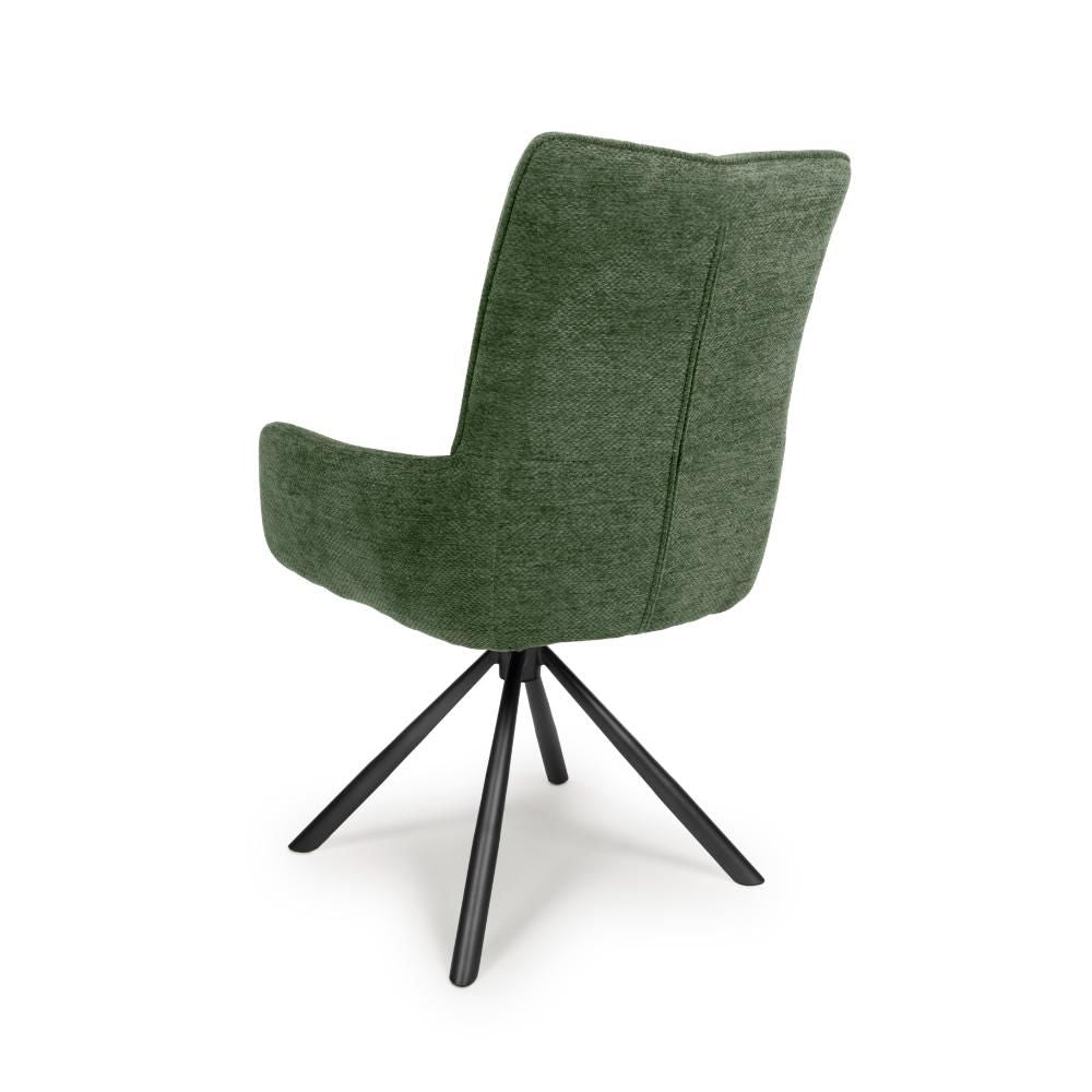 Aldo Chair Black leg - Set of 2 - Green - Image 3