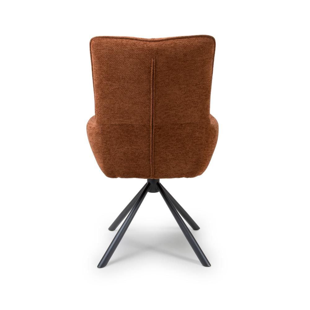 Aldo Chair Black leg - Set of 2 - Rust - Image 3