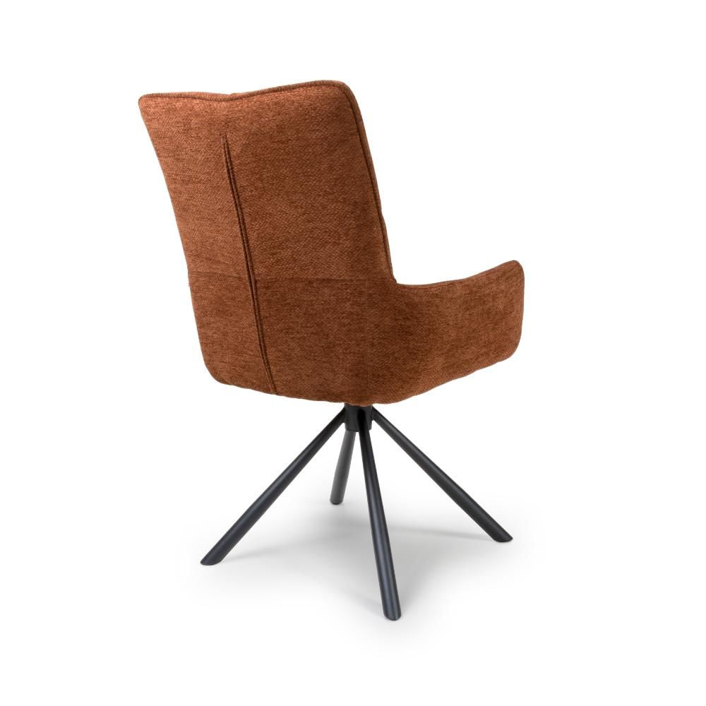 Aldo Chair Black leg - Set of 2 - Rust - Image 4