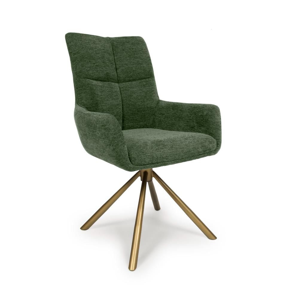 Aldo Chair Bronze leg - Set of 2 - Green - Image 5