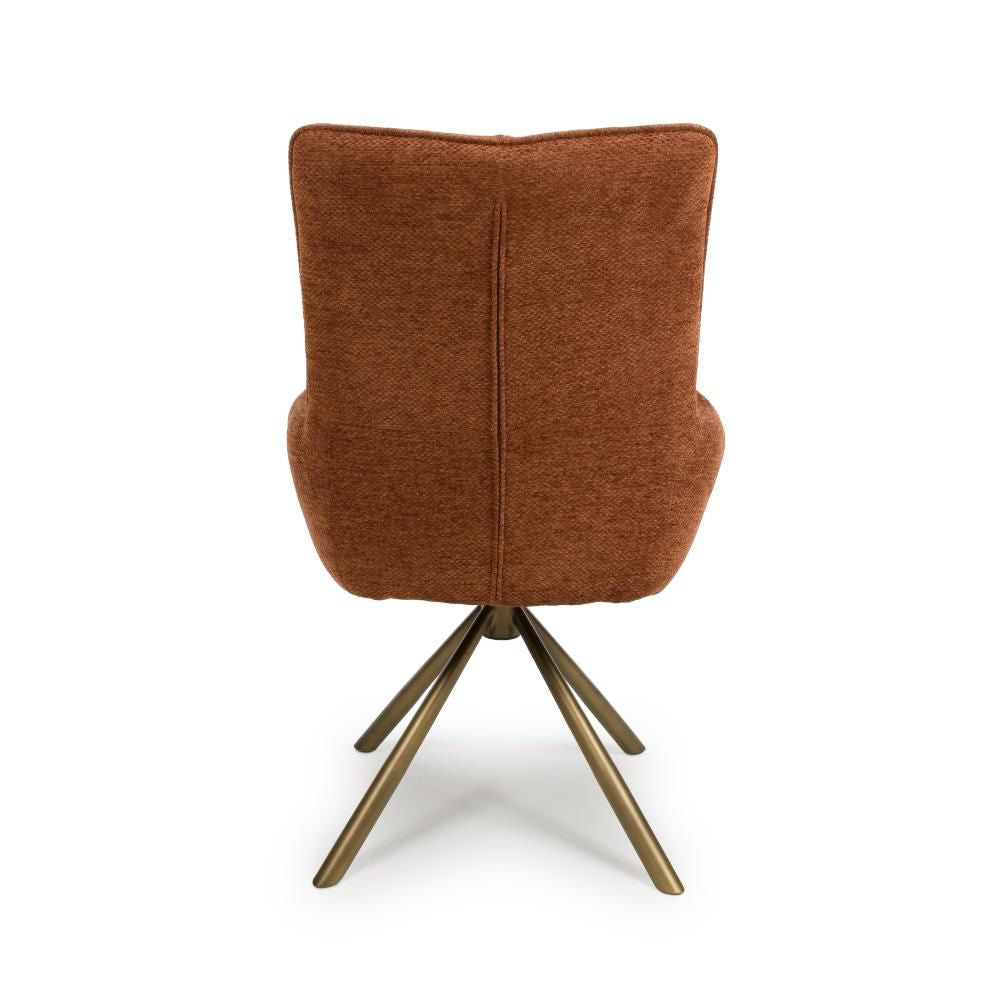 Aldo Chair Bronze leg - Set of 2 - Rust - Image 4
