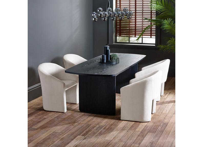 Louis Extending Table & Anthea Tub Chair Set