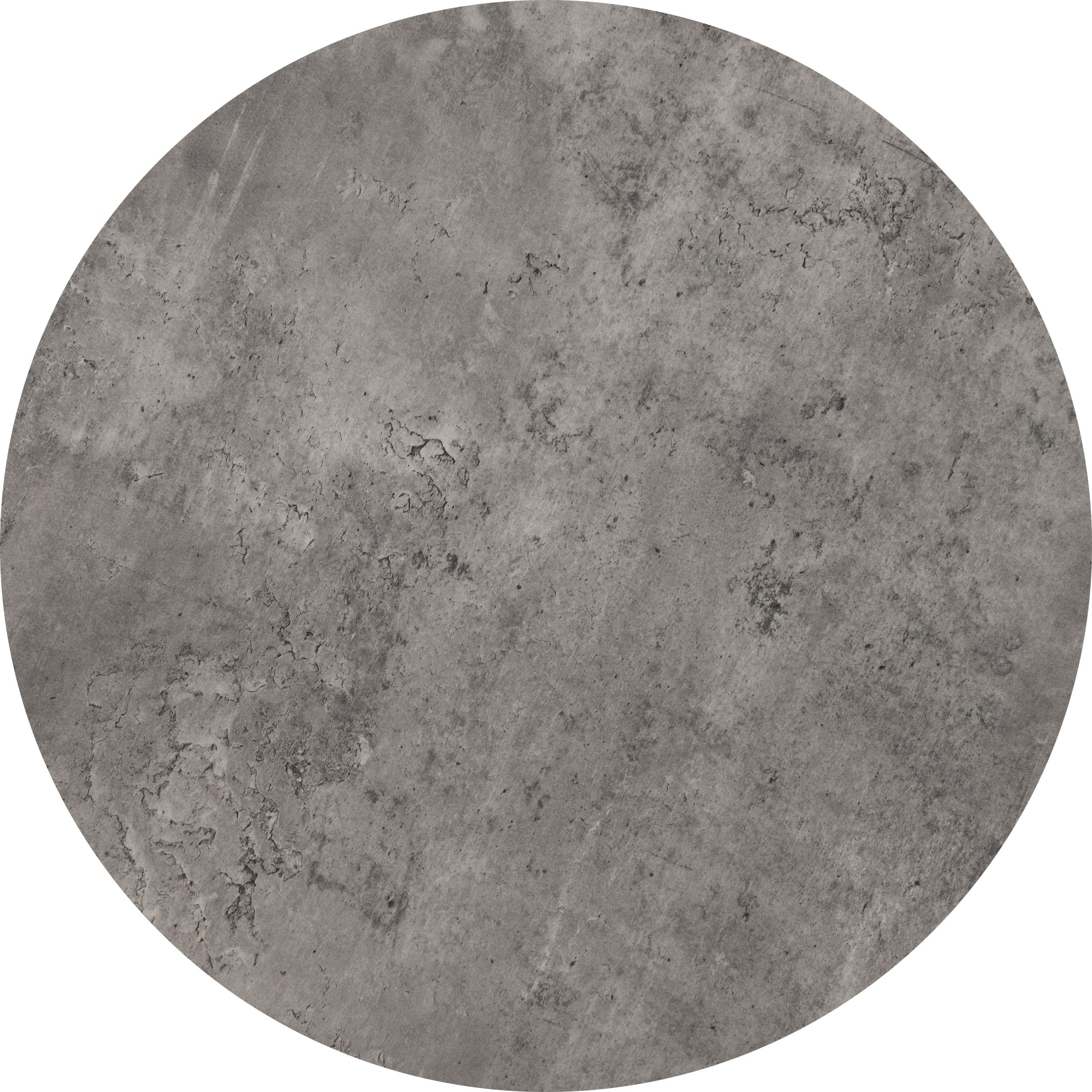 Athens Round Coffee Table Set Concrete Effect/Black