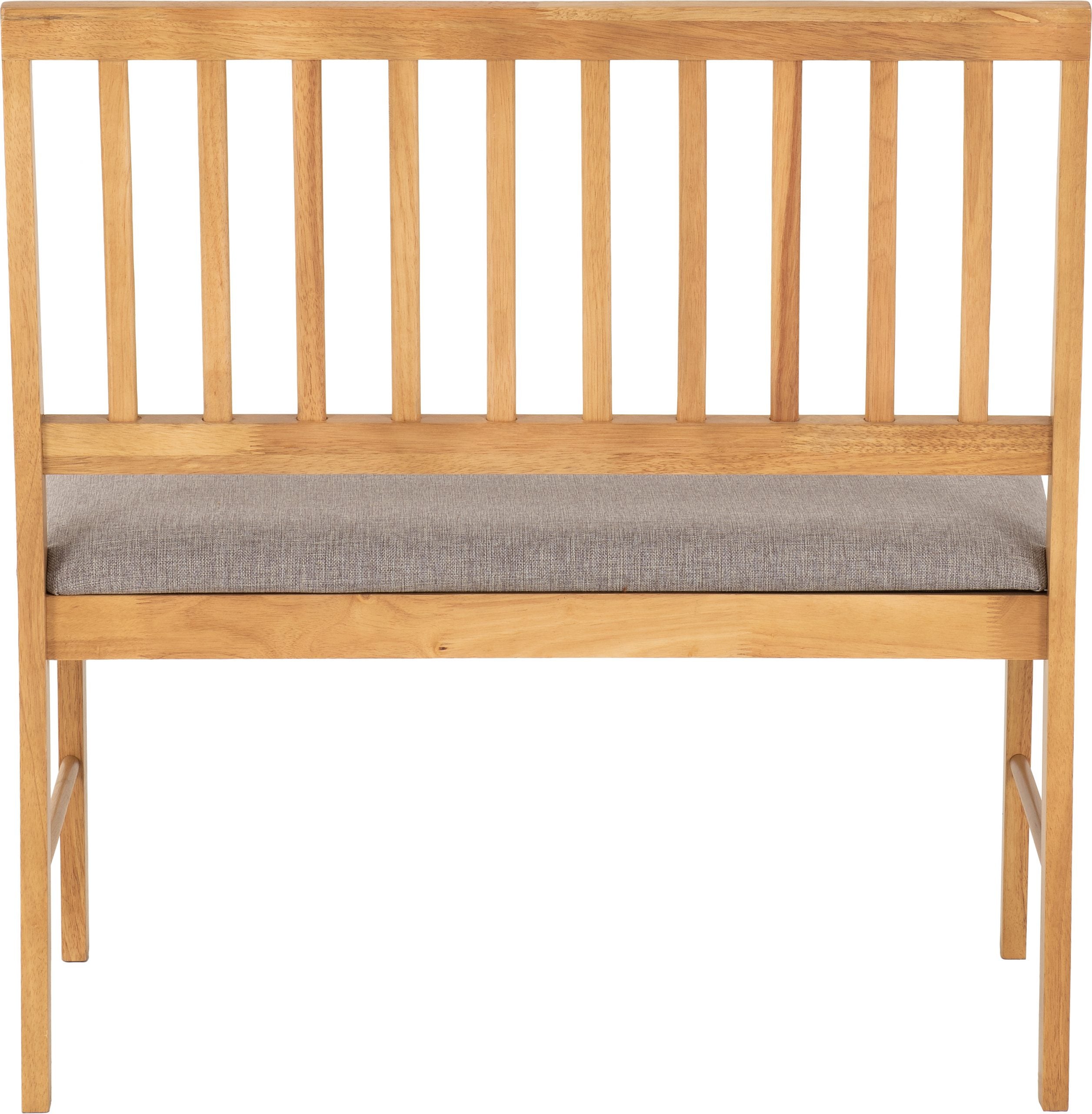 Austin Dining Bench Oak Effect/Grey Fabric