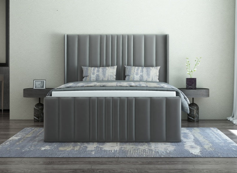 Amelia Upholstered Bed - room - end view