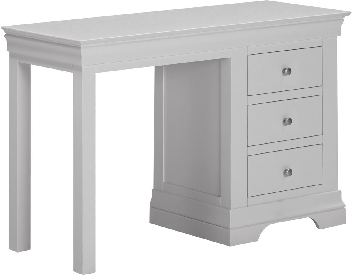 Bordeaux 3 Drawer Dressing Table Pebble Grey