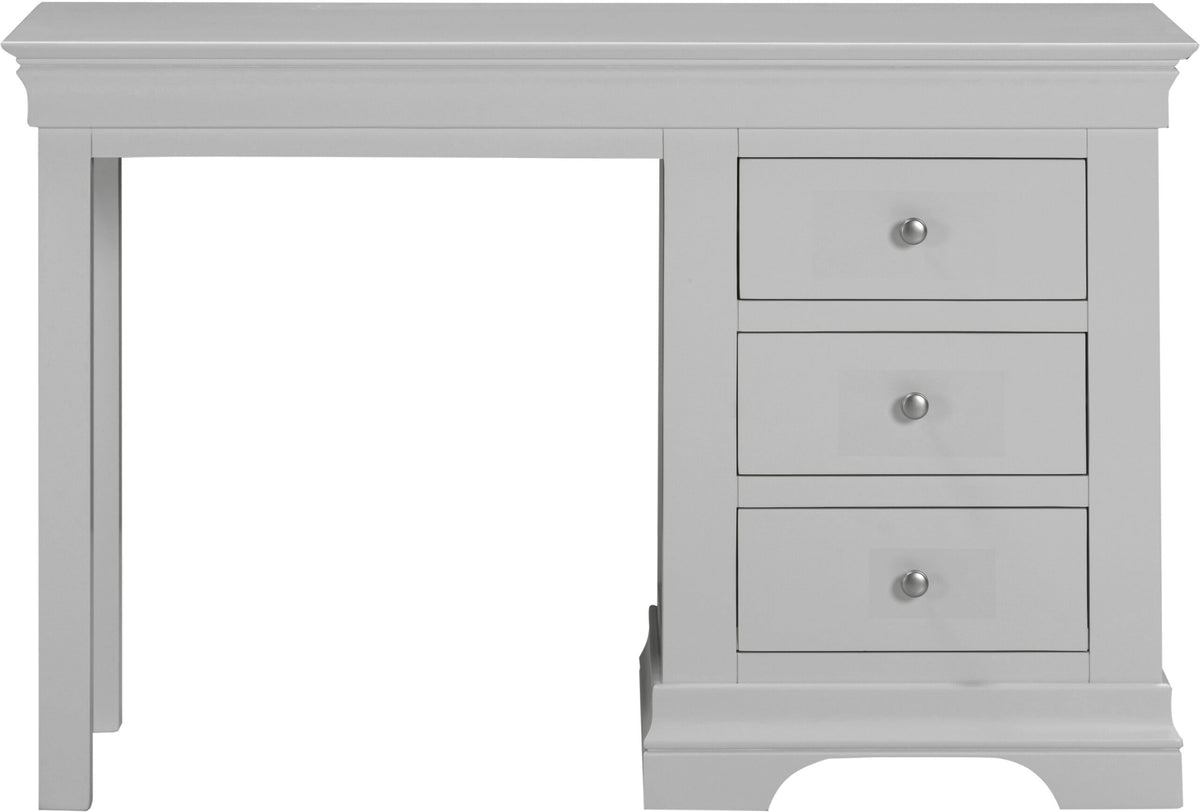 Bordeaux 3 Drawer Dressing Table Pebble Grey