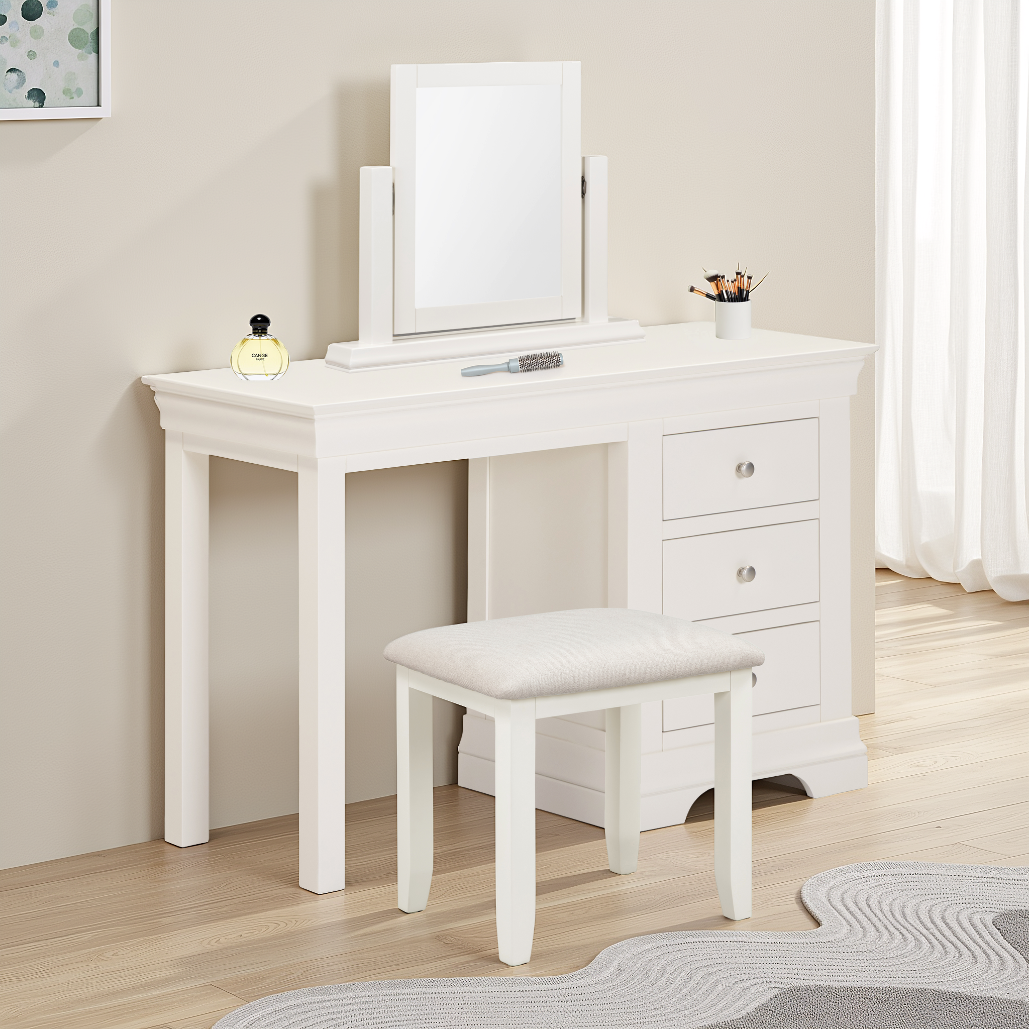 Bordeaux Dressing Table Mirror Ivory