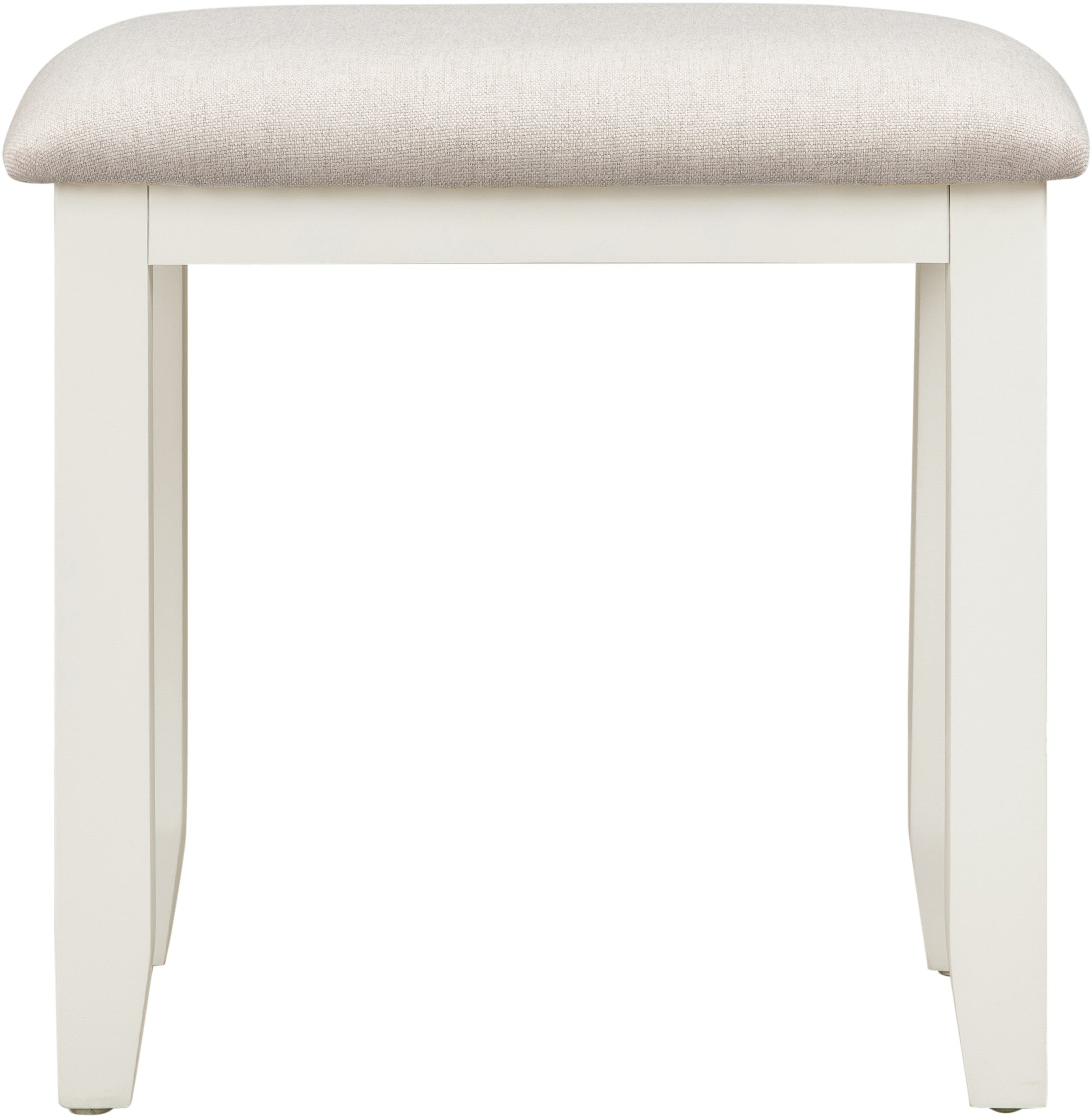 Bordeaux Dressing Table Stool Ivory/Oat Fabric