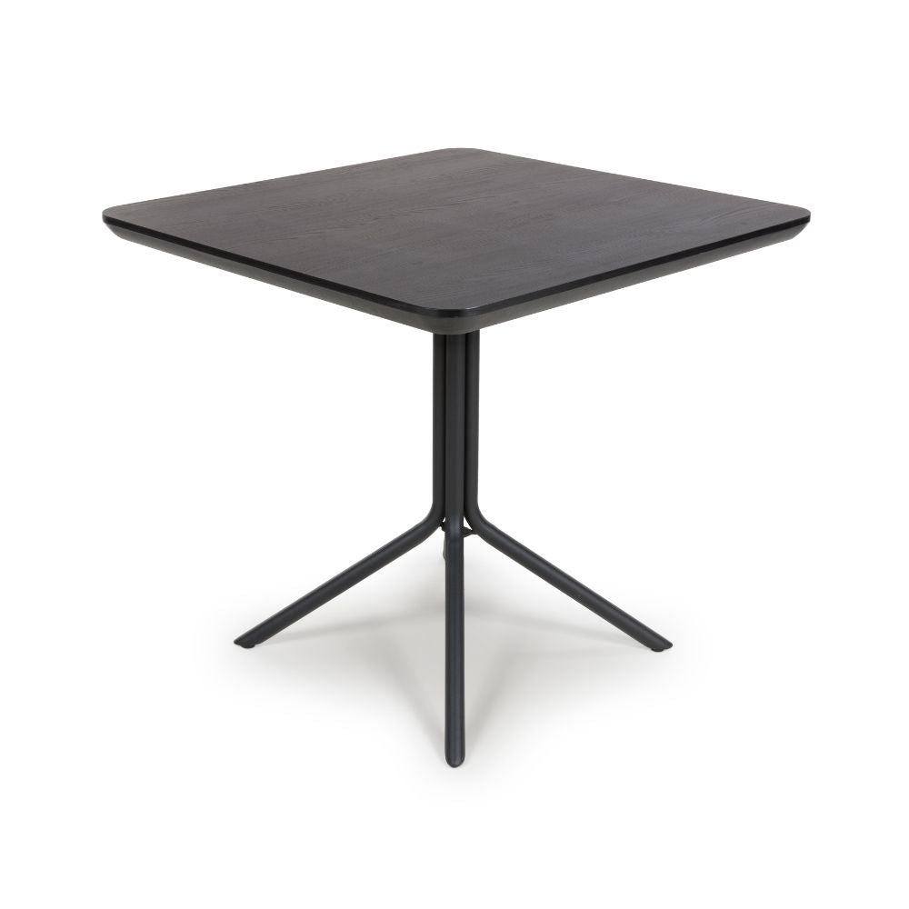 Boston Square Table 800 x 800mm - Black - Image 2