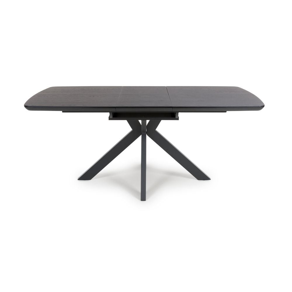 Boston Extending Table 1400mm - 1800mm - Black - Image 3
