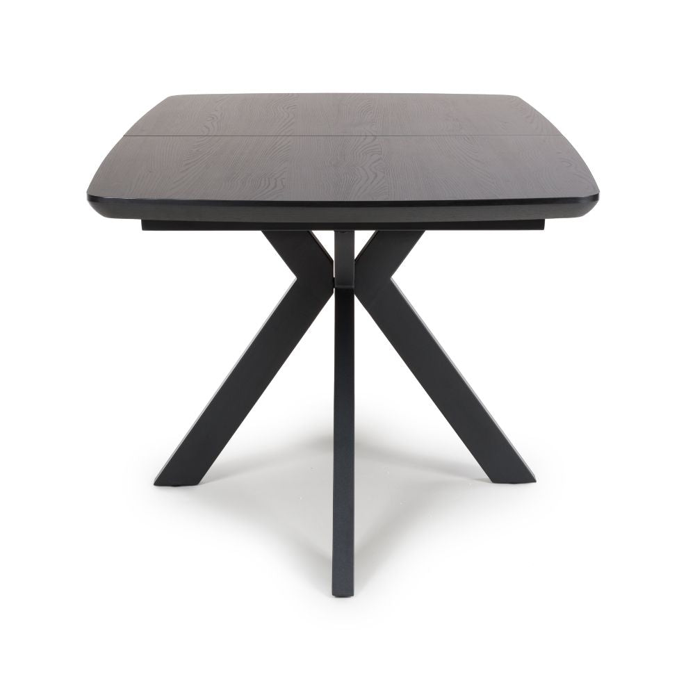 Boston Extending Table 1400mm - 1800mm - Black - Image 4