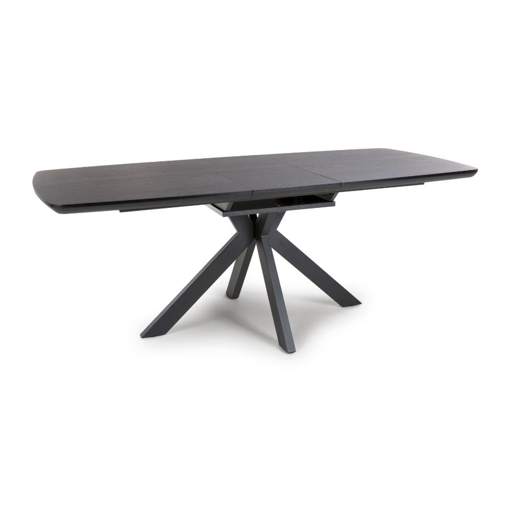 Boston Extending Table 1600-2000mm - Black - Image 2