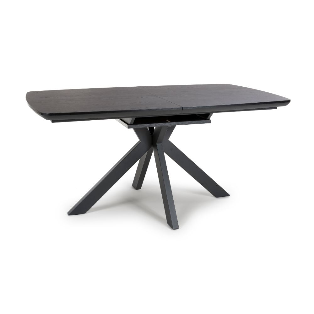 Boston Extending Table 1600-2000mm - Black - Image 4
