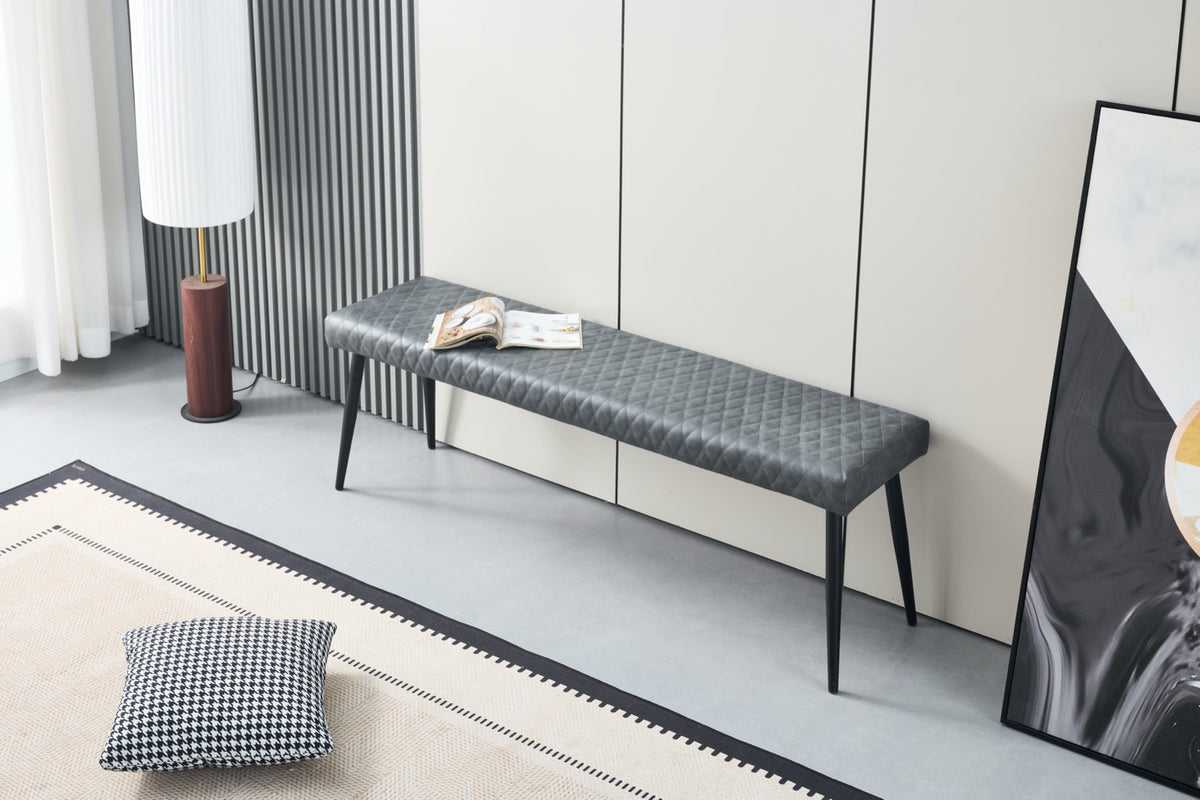 Brandon Low Bench Charcoal