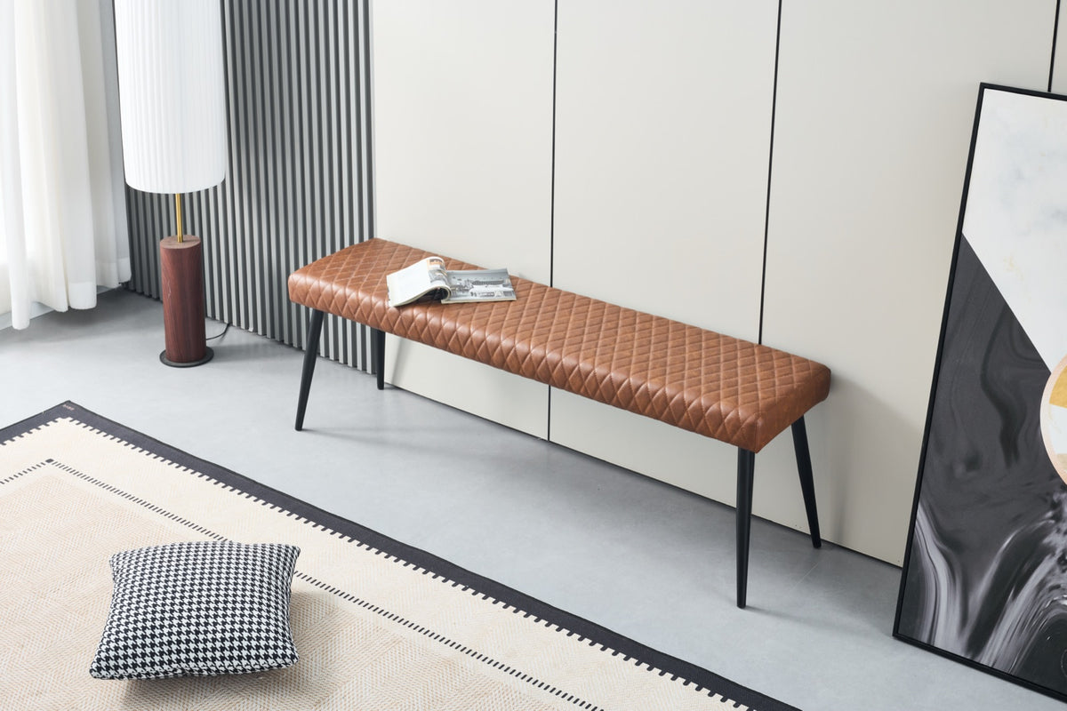 Brandon Low Bench Cognac