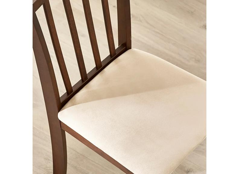 Set Of Two Coast Walnut Dining Chairs