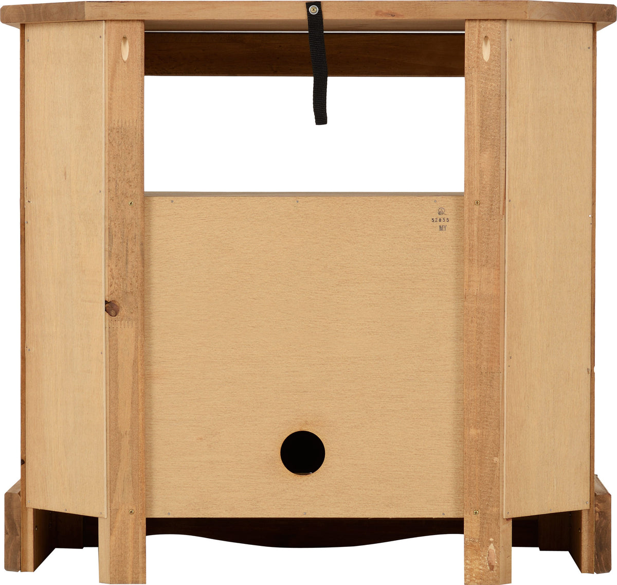 Corona Corner TV Cabinet Distressed Waxed Pine
