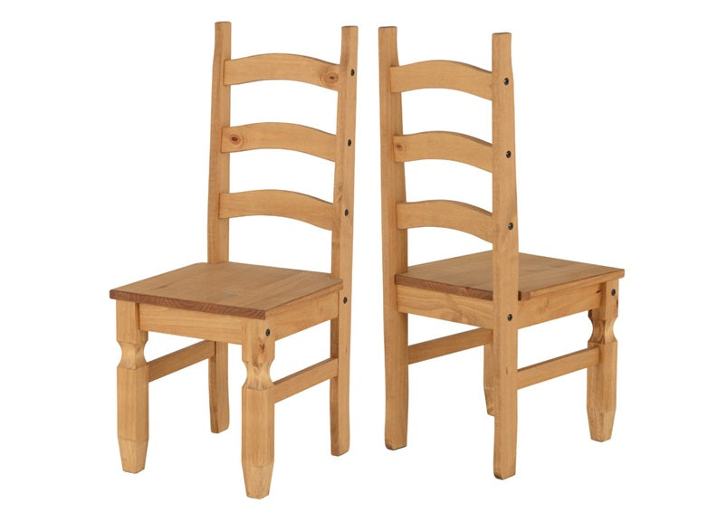 Corona Pine Solid Seat Dining Chairs