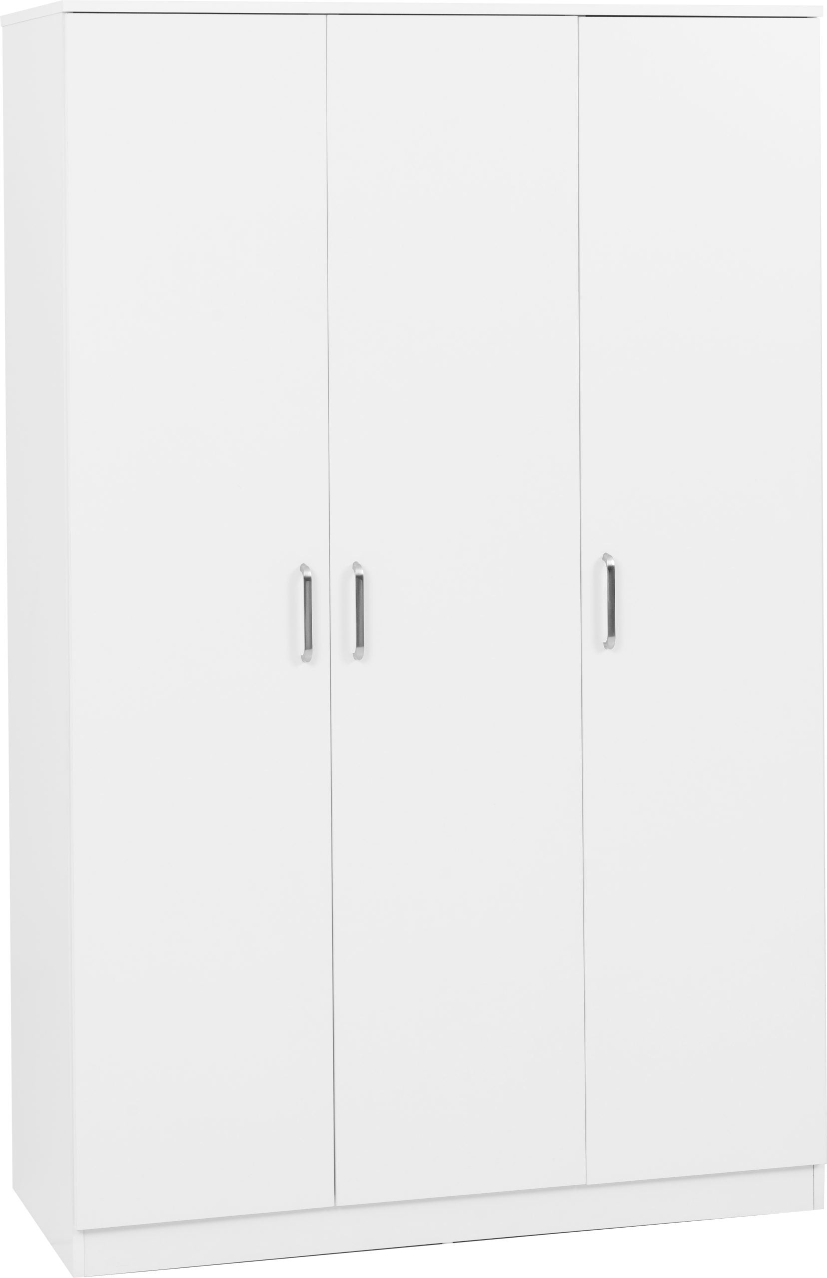 Dakota 3 Door Wardrobe White