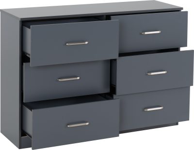 Dakota 6 Drawer Chest – Large Bedroom Storage Unit