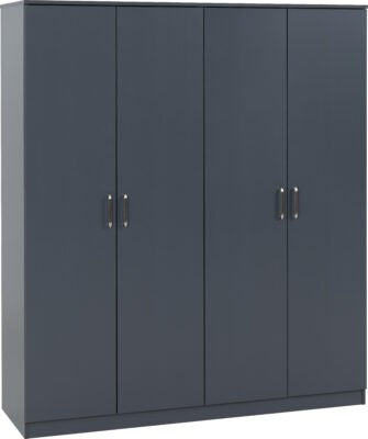 Dakota 4 Door Wardrobe – Extra Large Bedroom Storage